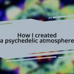 How I created a psychedelic atmosphere